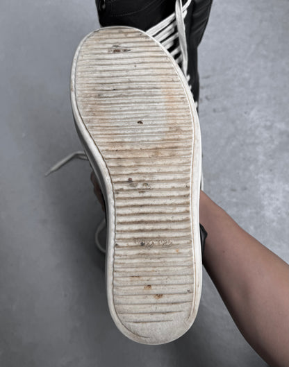 Rick Owens AW21 “GETHSEMANE” Calfskin Leather Cargobasket Sneakers
