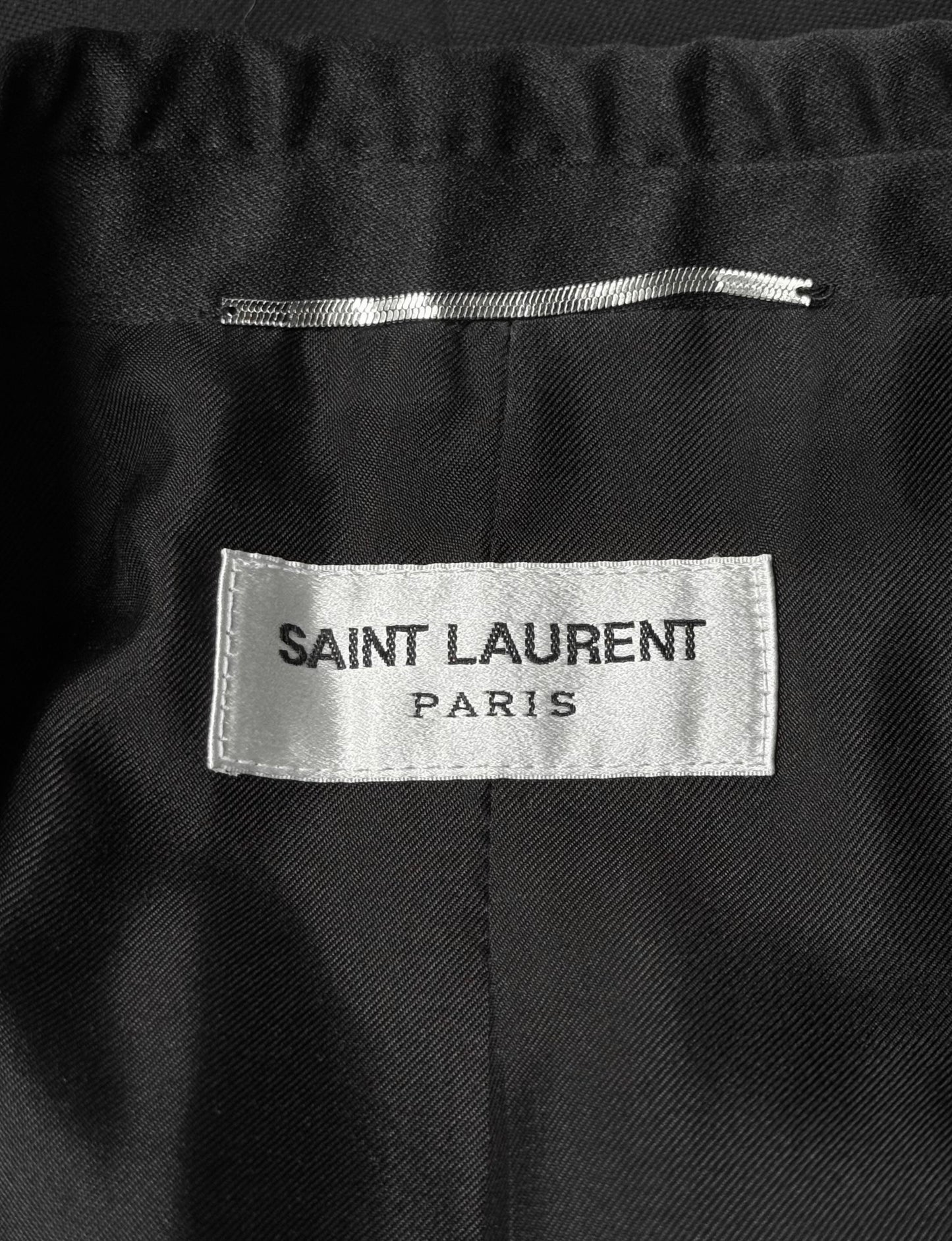Saint Laurent Paris AW17 Open-front Shawl Collar Tuxedo Blazer