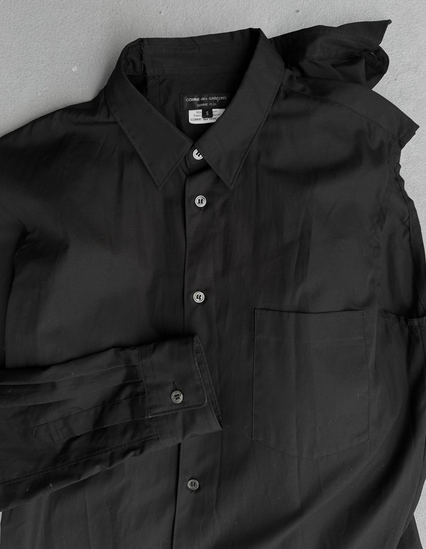 COMME des GARÇONS HOMME PLUS AW19 Asymmetric Double Layer Shirt