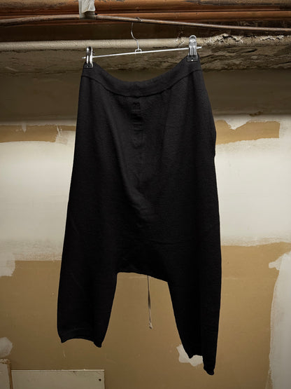 Rick Owens SS17 "WALRUS" Drop-crotch Virgin Wool Shorts detail | DRIEW GARMENTS