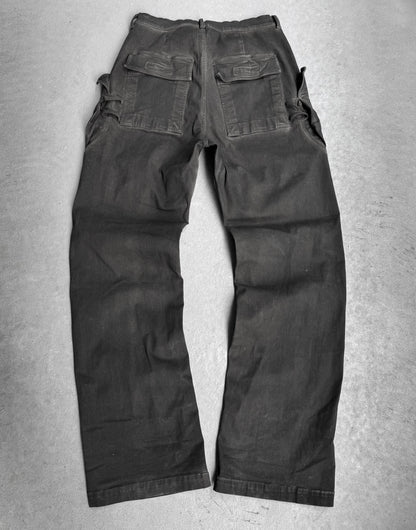 Rick Owens SS24 “LIDO” Mud-washed Stefan Cargo Pants