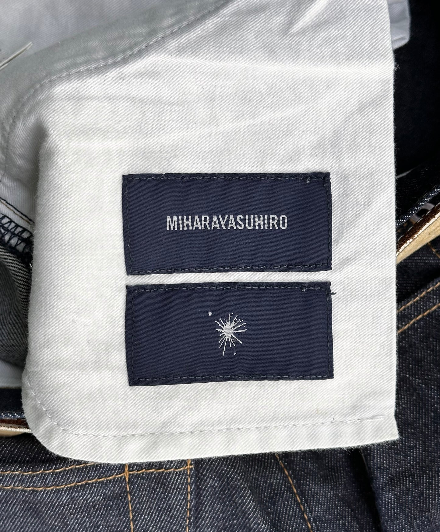 MiharaYasuhiro Early 00s Double Pockets Cropped Indigo Denim