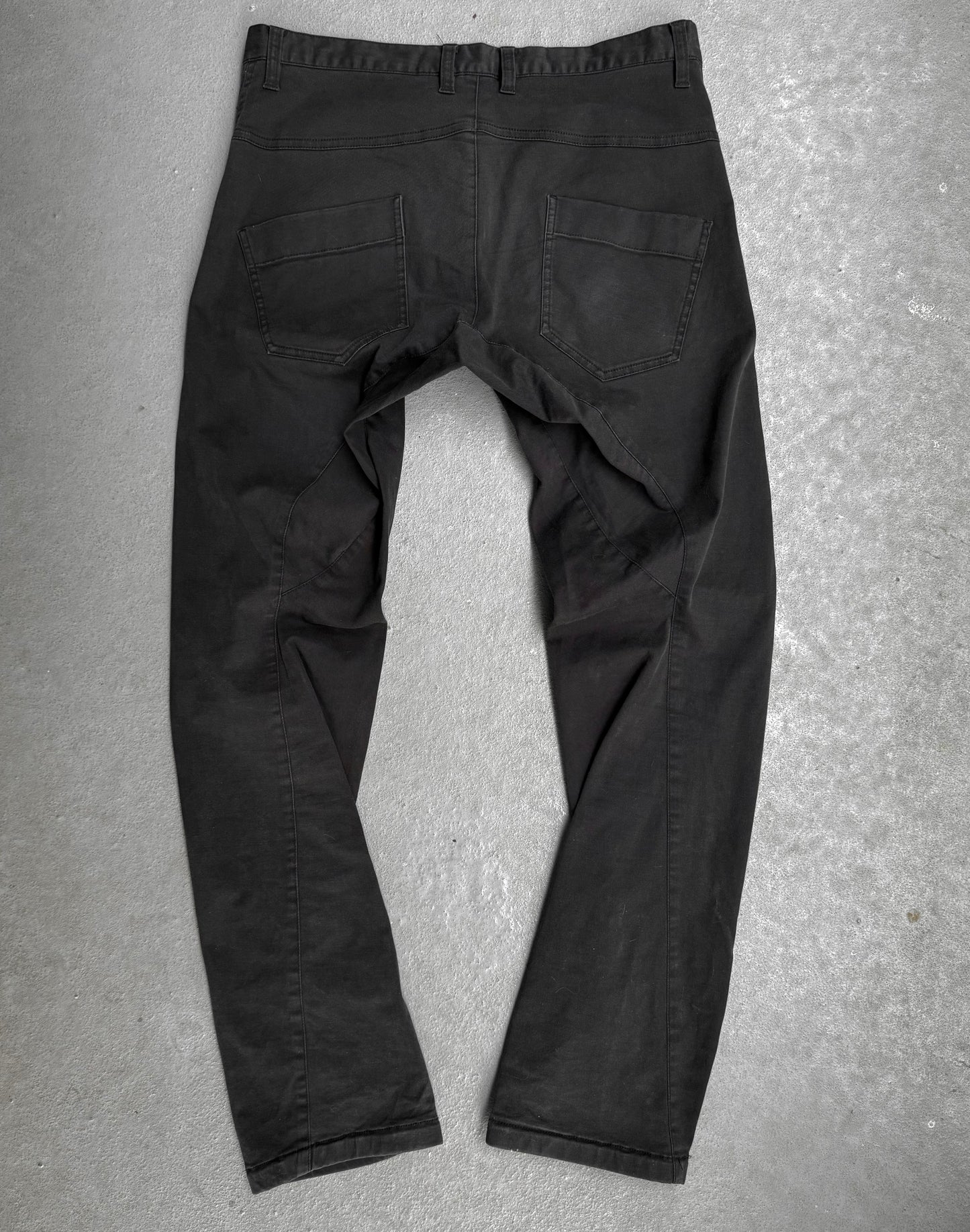 RipVanWinkle Early 00s Charcoal Grey J-Cut Pants