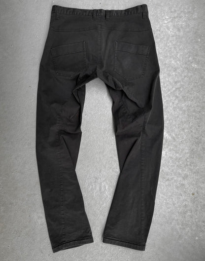 RipVanWinkle Early 00s Charcoal Grey J-Cut Pants