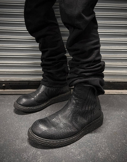 Rick Owens SS09 “STRUTTER” Python Skin Engineer Boots