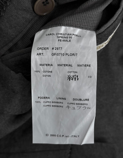 Carol Christian Poell SS05 “DISPOSSESSED” FE-MALE 'GF/0710 PLOR/7' Overlock Blazer