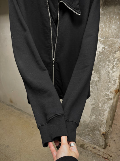 Rick Owens DRKSHDW AW14 "MOODY" Mollino Zip Up Cotton Fleece Sweater detail | DRIEW GARMENTS