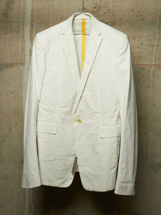 Carol Christian Poell 2010 'GM/2618OD CORD-PTC/2' Object-dyed Unlined Visible Meltlock Single Button Jacket