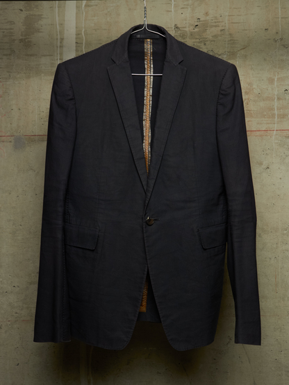 Carol Christian Poell 2010 'GM/2618OOD CORD-PTC/10' Taped Seam Titanium Prosthetic Elbow Overlock Blazer