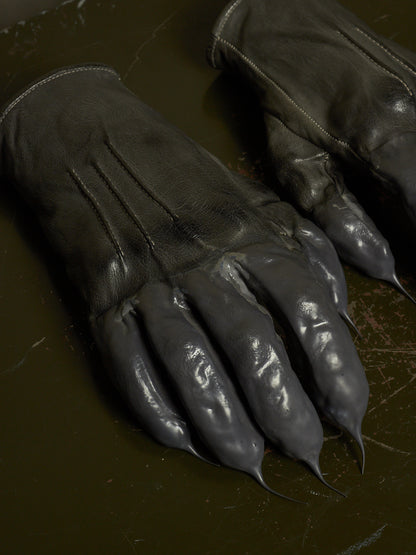 Carol Christian Poell 'AM/2459 ROOMS-PTC/19' Object-dyed Rubber Drip Leather Gloves