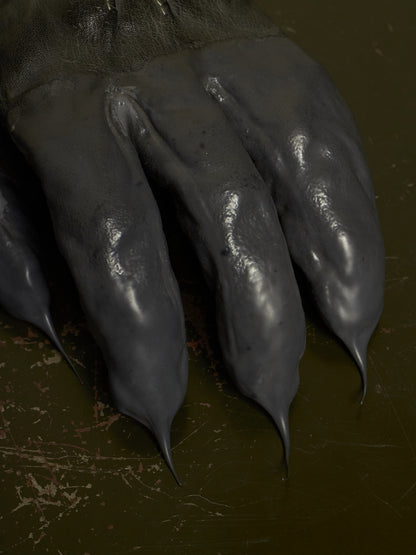 Carol Christian Poell 'AM/2459 ROOMS-PTC/19' Object-dyed Rubber Drip Leather Gloves