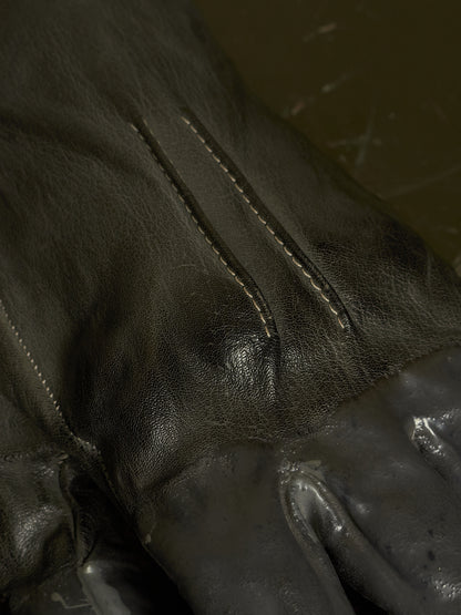 Carol Christian Poell 'AM/2459 ROOMS-PTC/19' Object-dyed Rubber Drip Leather Gloves