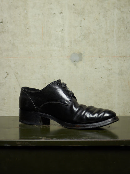Carol Christian Poell 00s 'AM/2600L CORS-PTC/010' Object-dyed Bipolar Horse Leather Derbies