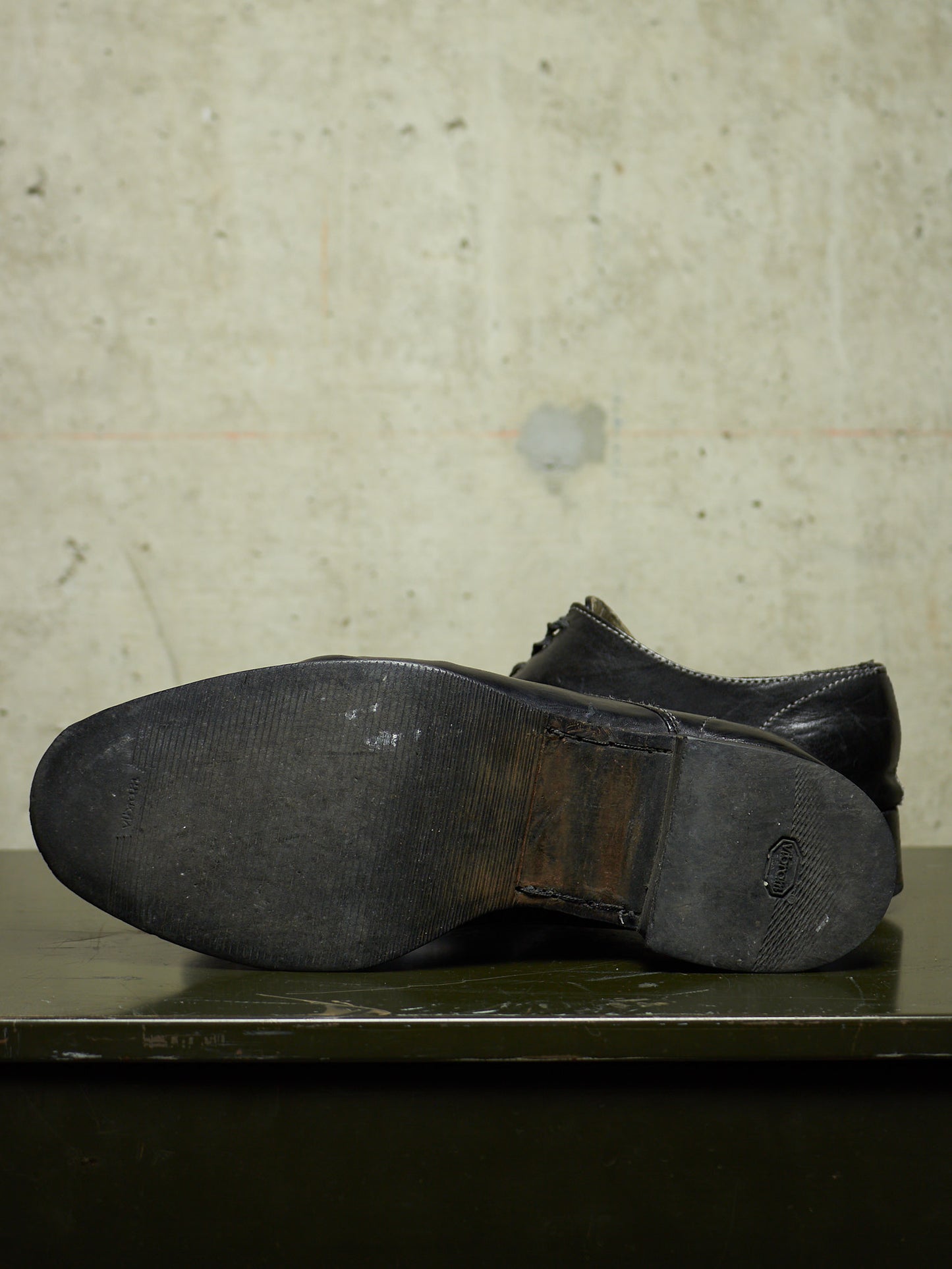 Carol Christian Poell 00s 'AM/2600L CORS-PTC/010' Object-dyed Bipolar Horse Leather Derbies