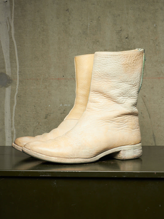 Carol Christian Poell ‘AM/2061L BIUS-PTC/1’ Object-dyed Bison Leather Tornado Zip Boots