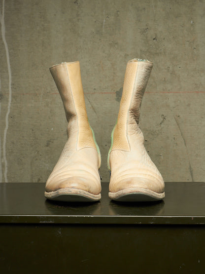 Carol Christian Poell ‘AM/2061L BIUS-PTC/1’ Object-dyed Bison Leather Tornado Zip Boots