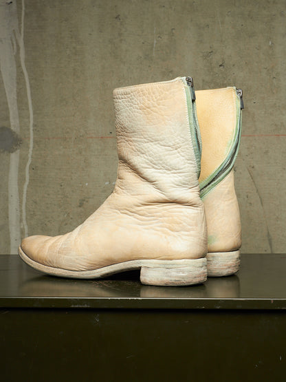 Carol Christian Poell ‘AM/2061L BIUS-PTC/1’ Object-dyed Bison Leather Tornado Zip Boots