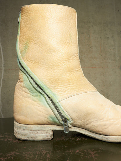 Carol Christian Poell ‘AM/2061L BIUS-PTC/1’ Object-dyed Bison Leather Tornado Zip Boots