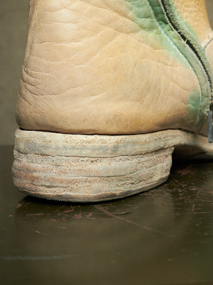 Carol Christian Poell ‘AM/2061L BIUS-PTC/1’ Object-dyed Bison Leather Tornado Zip Boots