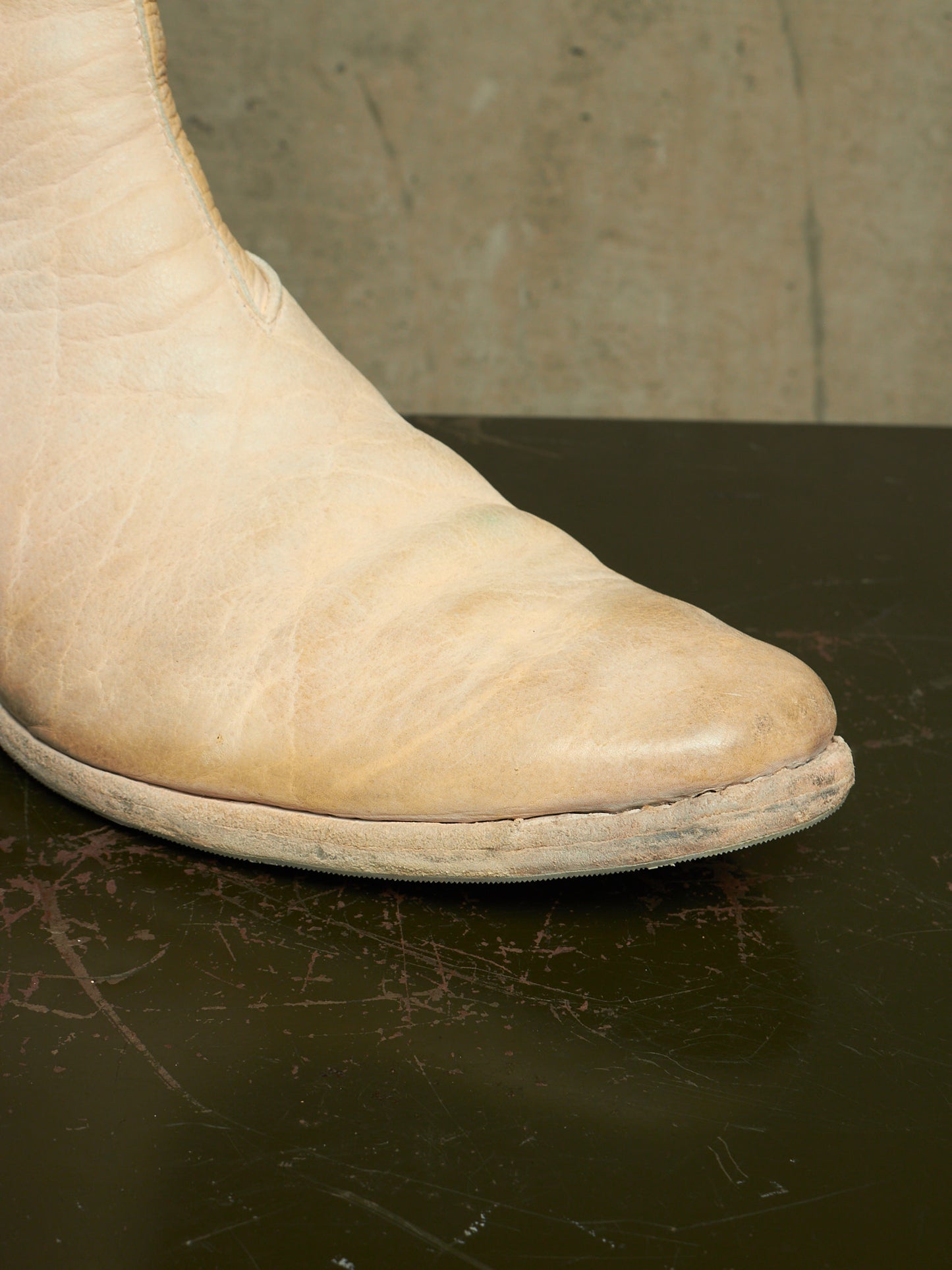Carol Christian Poell ‘AM/2061L BIUS-PTC/1’ Object-dyed Bison Leather Tornado Zip Boots