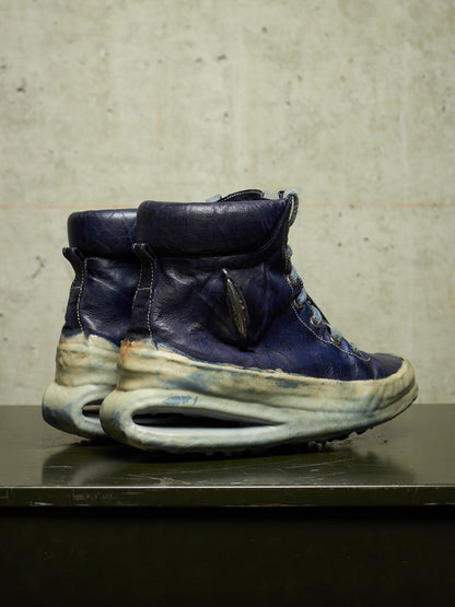 Carol Christian Poell ‘AM/2685P ROOMS-PTC/16’ Object-dyed Kangaroo Leather Titanium Prosthetic U-sole Drip Sneakers