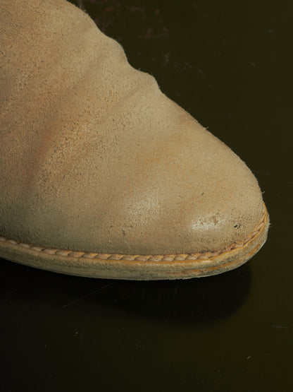 Carol Christian Poell AW05 "On Demand" Reverse Horse Leather Side Zip Boots