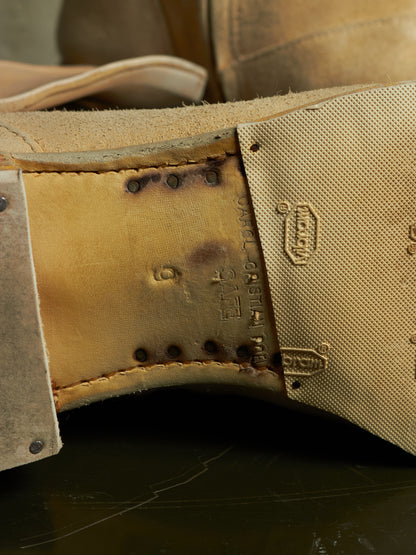 Carol Christian Poell AW05 "On Demand" Reverse Horse Leather Side Zip Boots