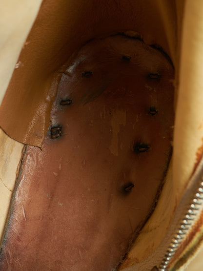 Carol Christian Poell AW05 "On Demand" Reverse Horse Leather Side Zip Boots