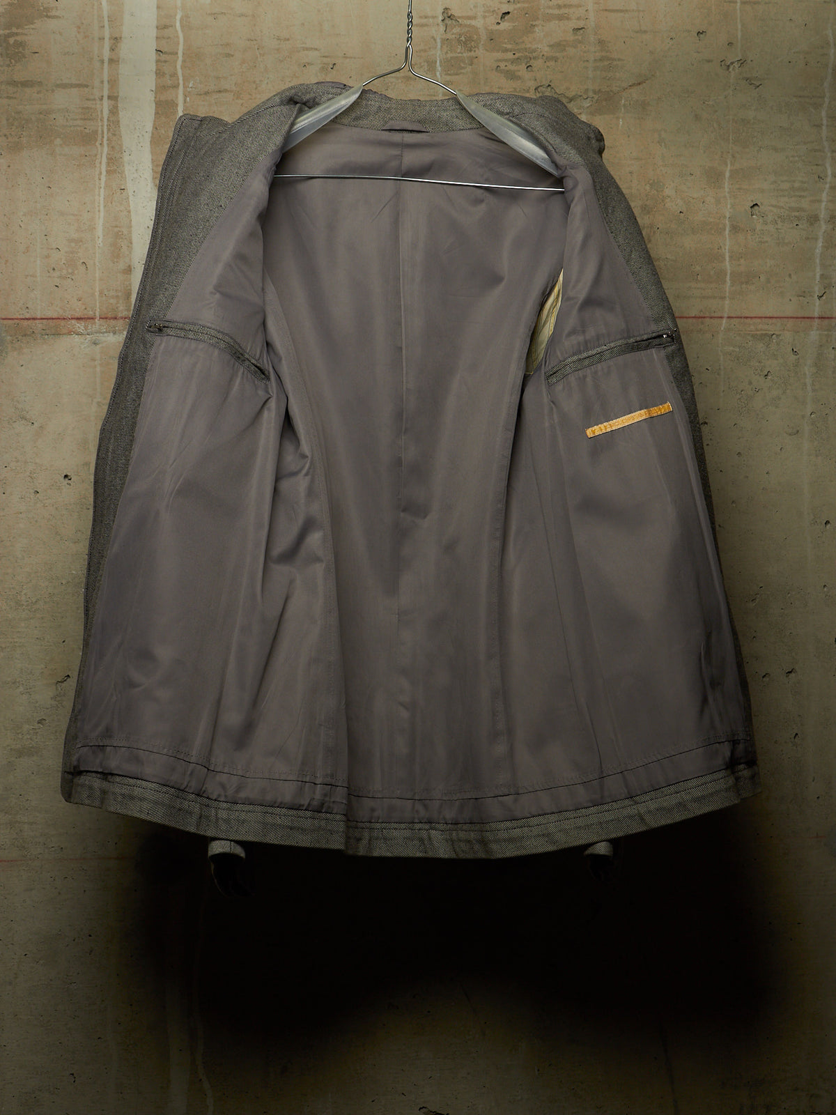 Carol Christian Poell AW97-98 Grey Hooded Zip-Up Denim Jacket
