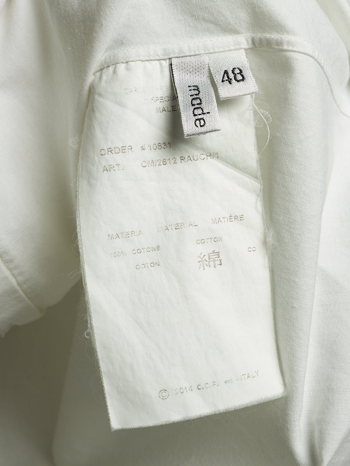 Carol Christian Poell 'CM/2612 RAUCH/1' White Dead-End Button-Up Shirt