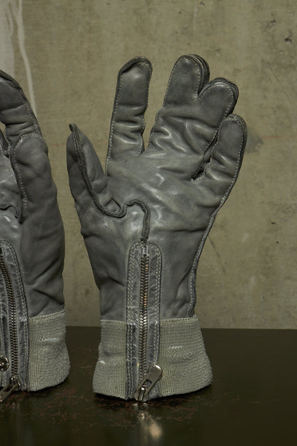 Carol Christian Poell Early 2000s ‘AM/2593 CORS-PTC/19’ Object-dyed Horse Leather Syndactyly Hands Gloves