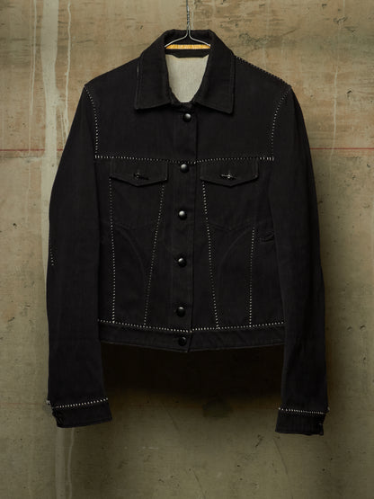 Carol Christian Poell FE-MALE 'JF/0928-IN KITBW/101' Overlock Dead-End Denim Trucker Jacket