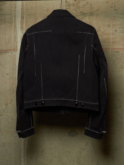 Carol Christian Poell FE-MALE 'JF/0928-IN KITBW/101' Overlock Dead-End Denim Trucker Jacket