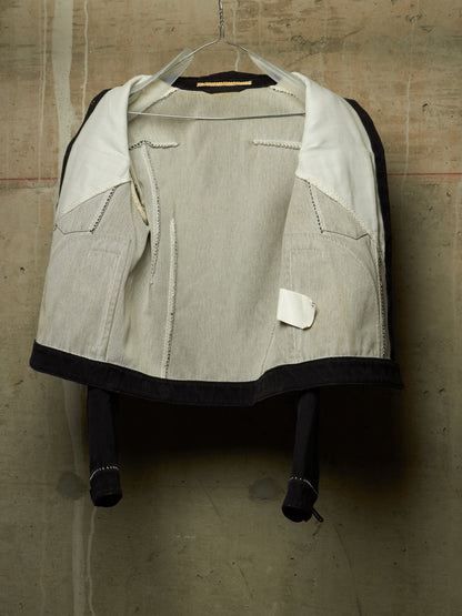 Carol Christian Poell FE-MALE 'JF/0928-IN KITBW/101' Overlock Dead-End Denim Trucker Jacket
