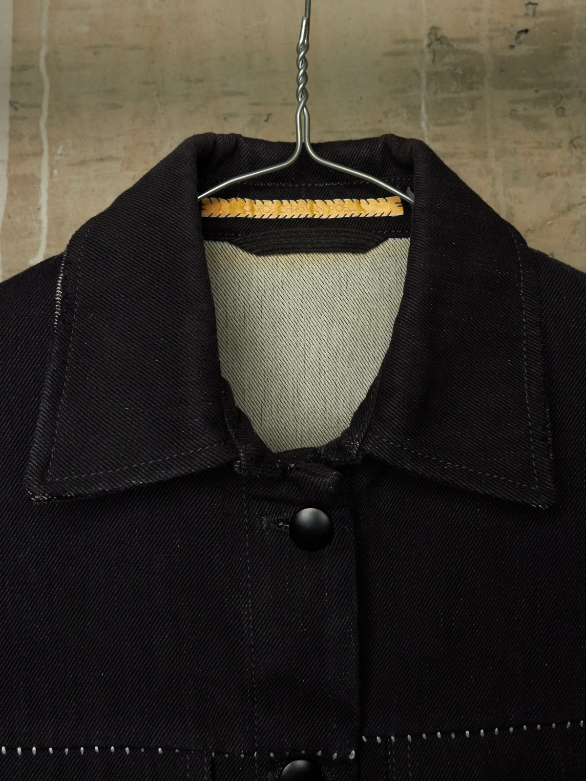 Carol Christian Poell FE-MALE 'JF/0928-IN KITBW/101' Overlock Dead-End Denim Trucker Jacket
