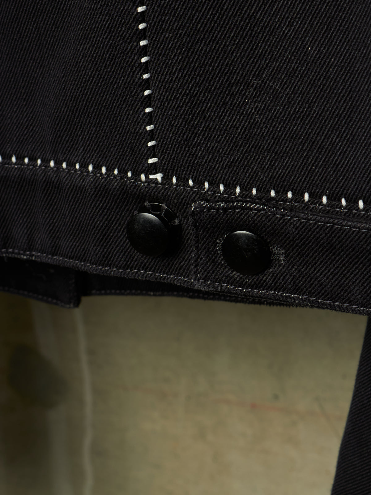 Carol Christian Poell FE-MALE 'JF/0928-IN KITBW/101' Overlock Dead-End Denim Trucker Jacket