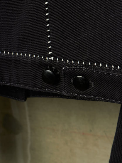 Carol Christian Poell FE-MALE 'JF/0928-IN KITBW/101' Overlock Dead-End Denim Trucker Jacket