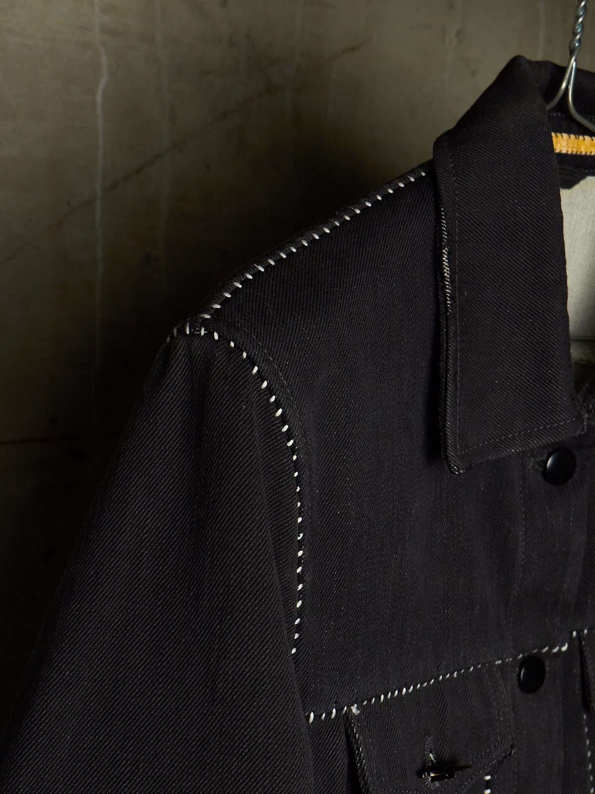 Carol Christian Poell FE-MALE 'JF/0928-IN KITBW/101' Overlock Dead-End Denim Trucker Jacket