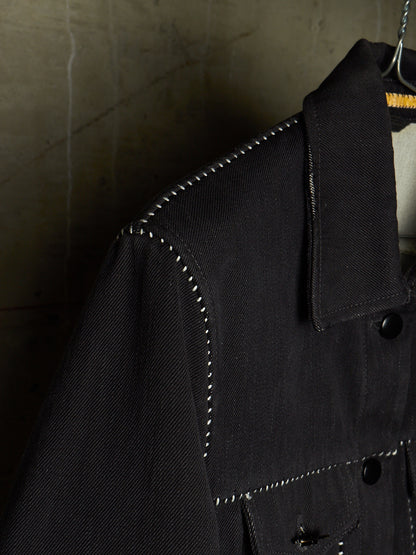 Carol Christian Poell FE-MALE 'JF/0928-IN KITBW/101' Overlock Dead-End Denim Trucker Jacket