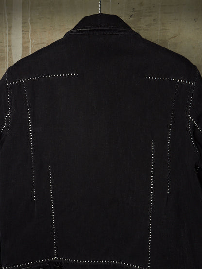 Carol Christian Poell FE-MALE 'JF/0928-IN KITBW/101' Overlock Dead-End Denim Trucker Jacket