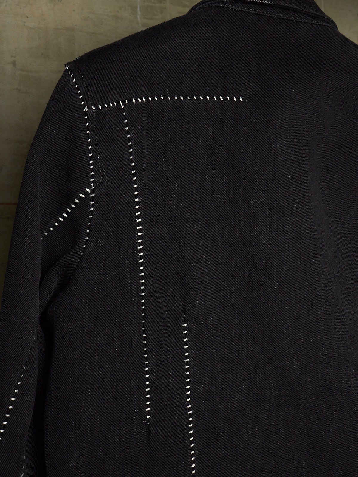 Carol Christian Poell FE-MALE 'JF/0928-IN KITBW/101' Overlock Dead-End Denim Trucker Jacket