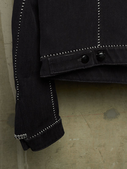 Carol Christian Poell FE-MALE 'JF/0928-IN KITBW/101' Overlock Dead-End Denim Trucker Jacket