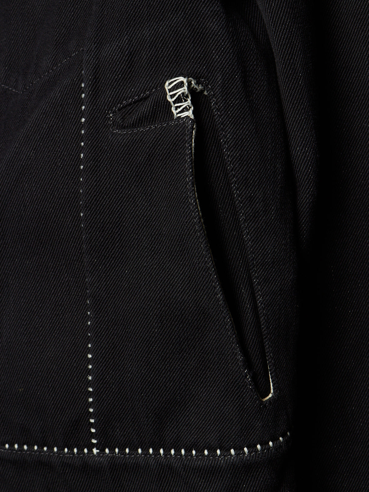 Carol Christian Poell FE-MALE 'JF/0928-IN KITBW/101' Overlock Dead-End Denim Trucker Jacket