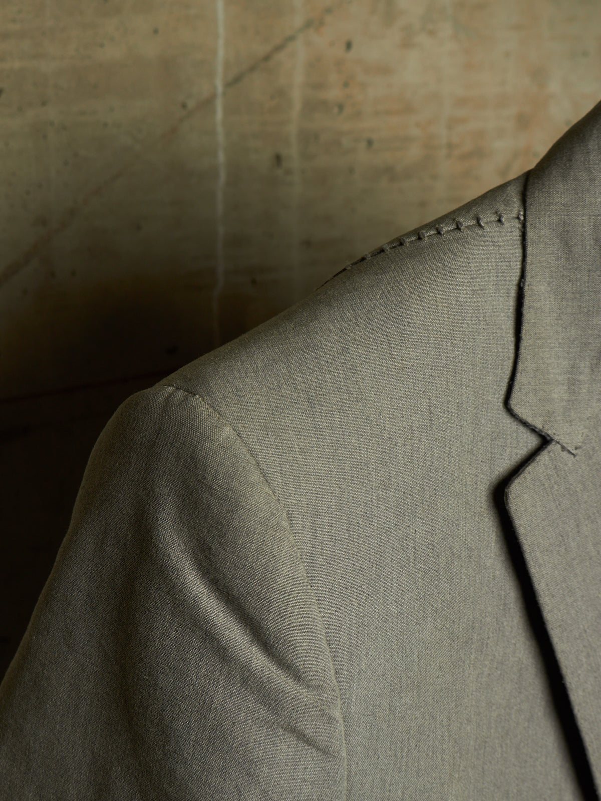 Carol Christian Poell 'GM/2622B CORAWO/7' Grey Visible Meltlock Unlined Dead-End Long Blazer