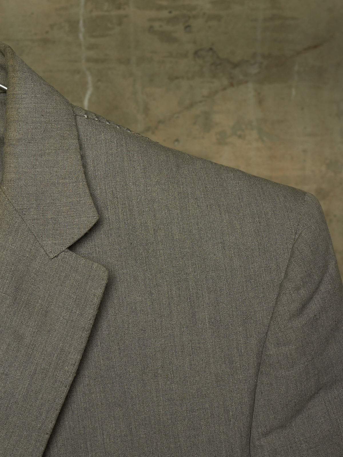 Carol Christian Poell 'GM/2622B CORAWO/7' Grey Visible Meltlock Unlined Dead-End Long Blazer