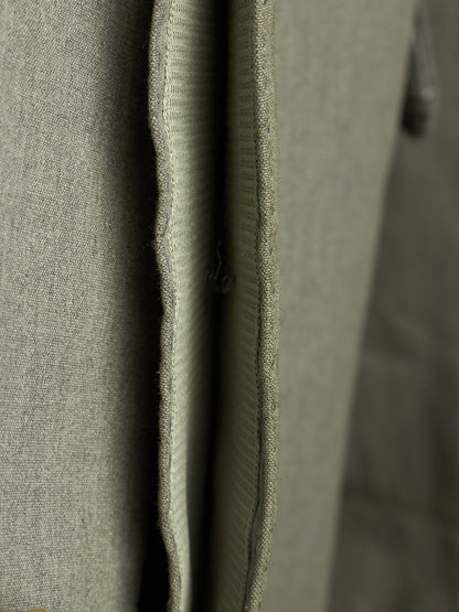 Carol Christian Poell 'GM/2622B CORAWO/7' Grey Visible Meltlock Unlined Dead-End Long Blazer