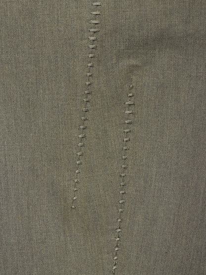 Carol Christian Poell 'GM/2622B CORAWO/7' Grey Visible Meltlock Unlined Dead-End Long Blazer