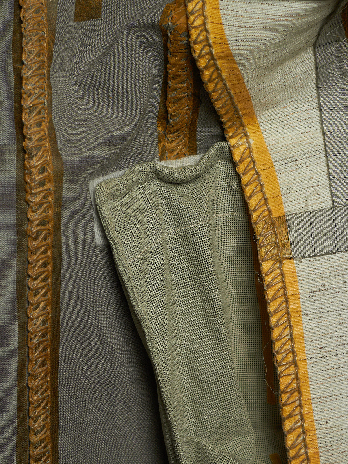 Carol Christian Poell 'GM/2622B CORAWO/7' Grey Visible Meltlock Unlined Dead-End Long Blazer