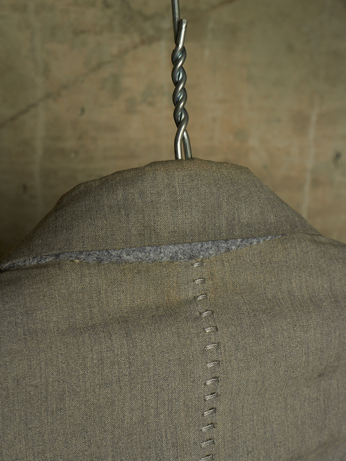 Carol Christian Poell 'GM/2622B CORAWO/7' Grey Visible Meltlock Unlined Dead-End Long Blazer