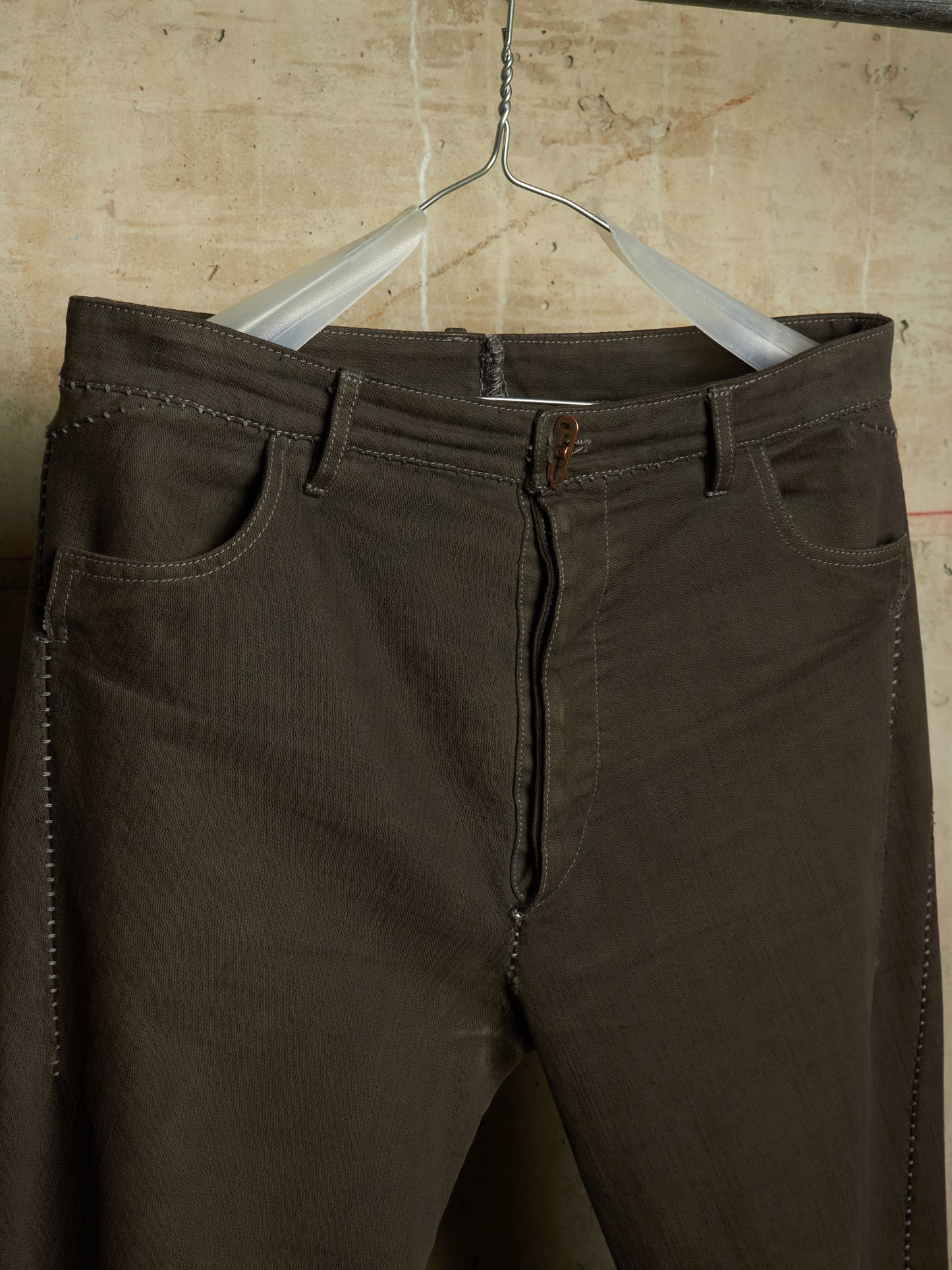 Carol Christian Poell 'JM/2625 KIT-RTC/11' Grey Overlock Dead-End Denim